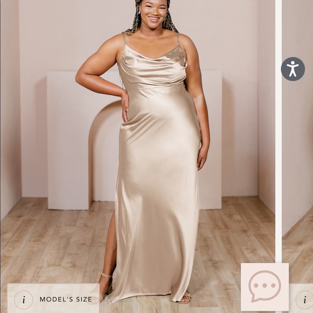 Champagne Bridesmaid dress